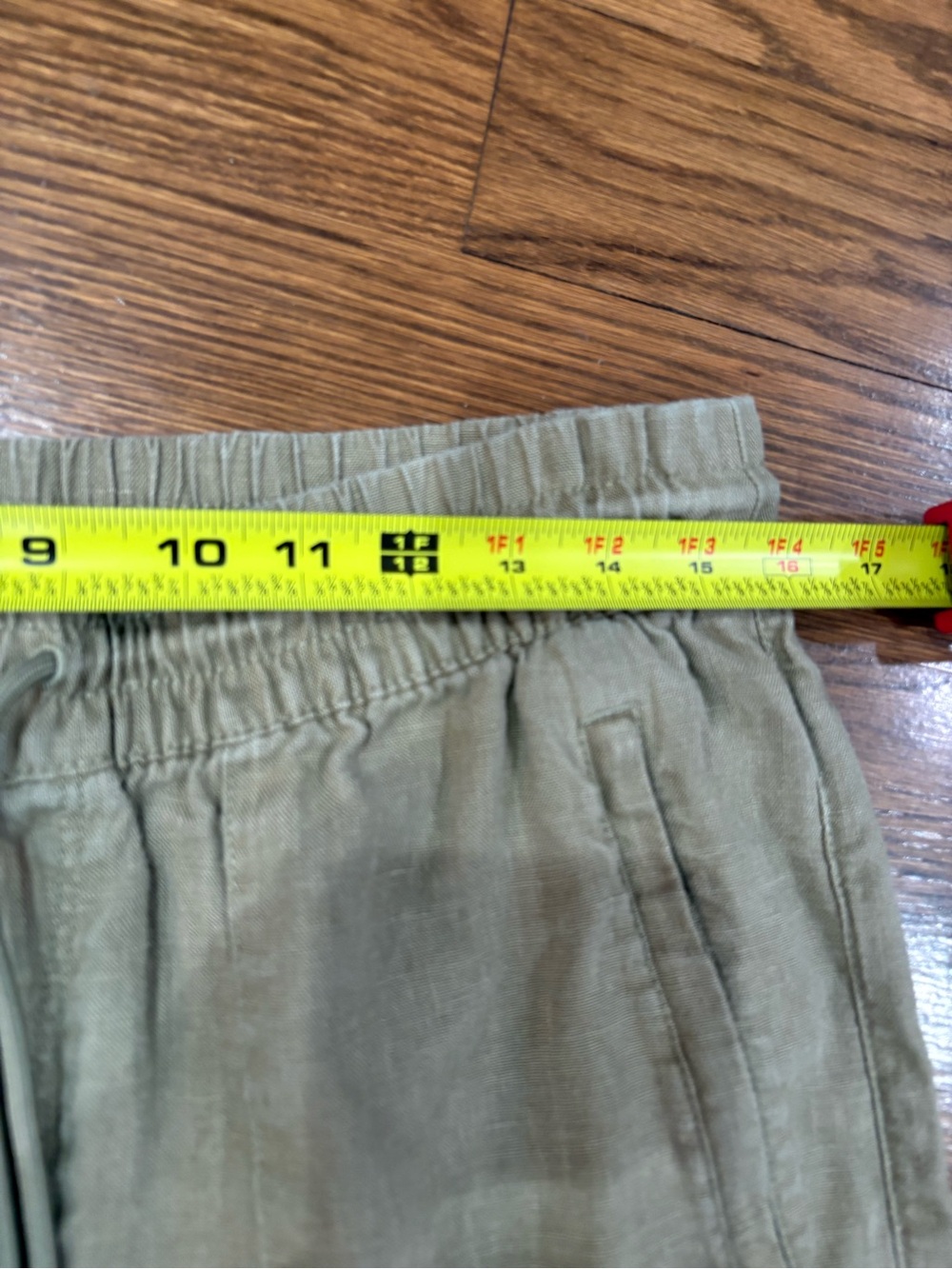 Athleta Olive Green Drawstring Chino Pants M - Picture 7 of 11